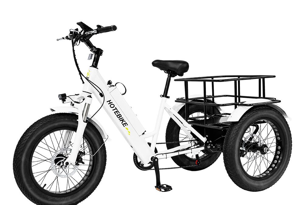 White Electric Tricycle